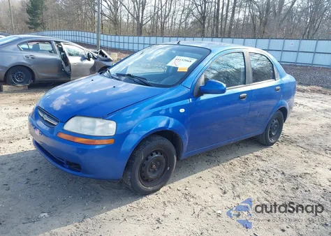 2006 Chevrolet Aveo Ls z USA, uszkodzony, nr VIN KL1TD56696B657507